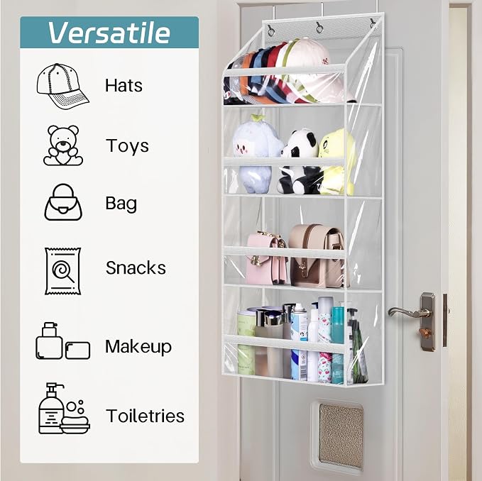 AOODA Clear Over the Door Hat Racks - Image 7