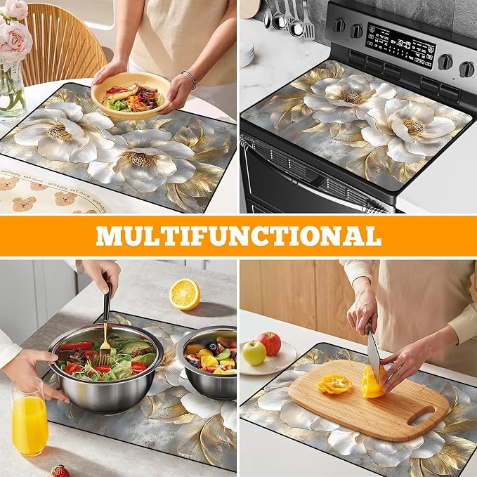 Multi-Design Stove Top Cover for Glass/Electric Stoves - Image 7