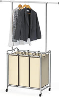 Deco Brothers Heavy Duty 3 Bag Extendable Laundry Sorter Cart by DecoBrothers