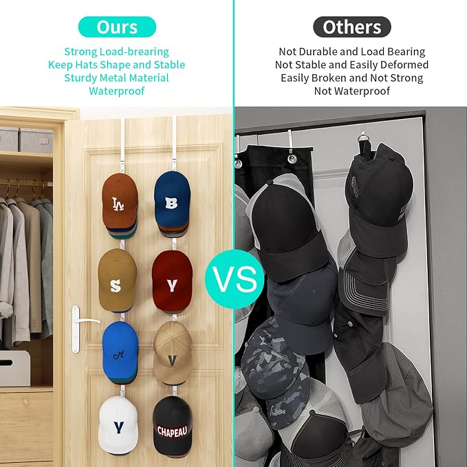 HapiRm Over Door Hat Rack - Image 4