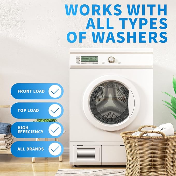 Washing Machine Cleaner Descaler 26 Pack-Deep Cleaning Tablets - Image 2