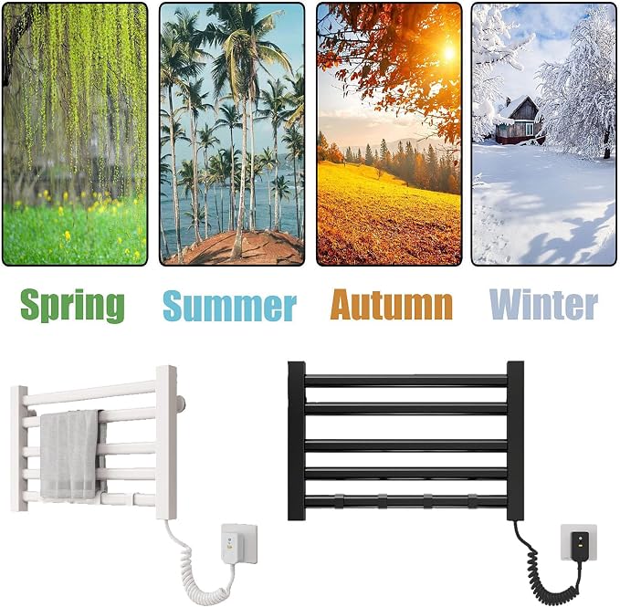 Energy-Saving Wall Mounted Heated Towel Rack - Image 3