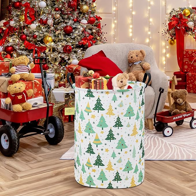 HUNRUNG Laundry Hamper, Large Canvas Fabric Lightweight Storage Basket Toy - Image 4