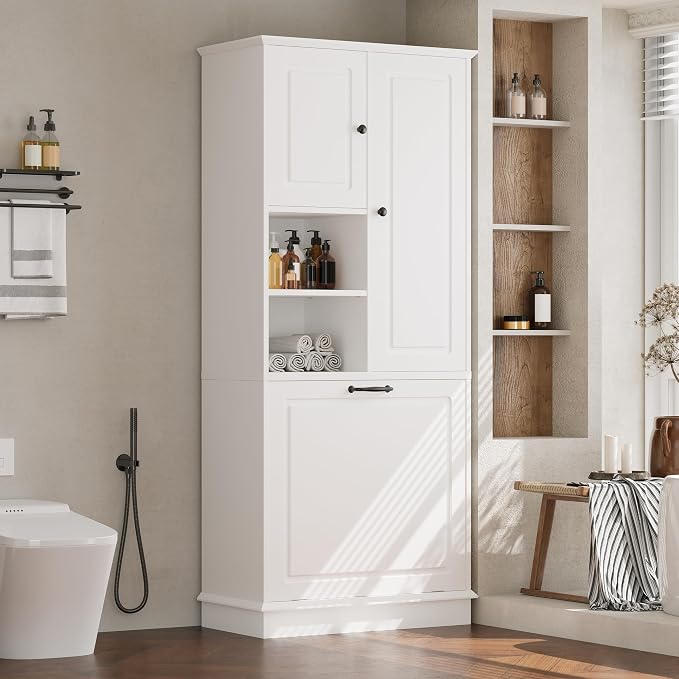 68" Tall Bathroom Storage Cabinet - Image 3