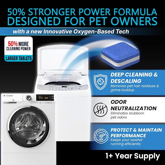 Washing Machine Cleaner New Ultra Pro Tablets 50% Stronger Formula - Image 5