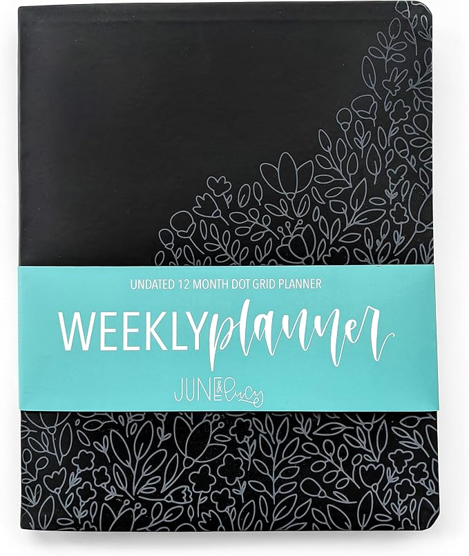 Weekly Planner - Cute Dot Bullet Paper Planner Notebooks and Journal by JuneLucy