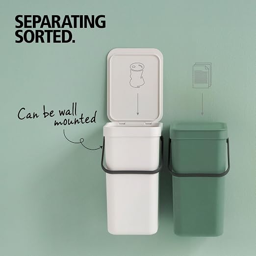 Brabantia Sort & Go Kitchen Recycling Bin | S / 3.2 Gal / 12L | Fir Green | - Image 5