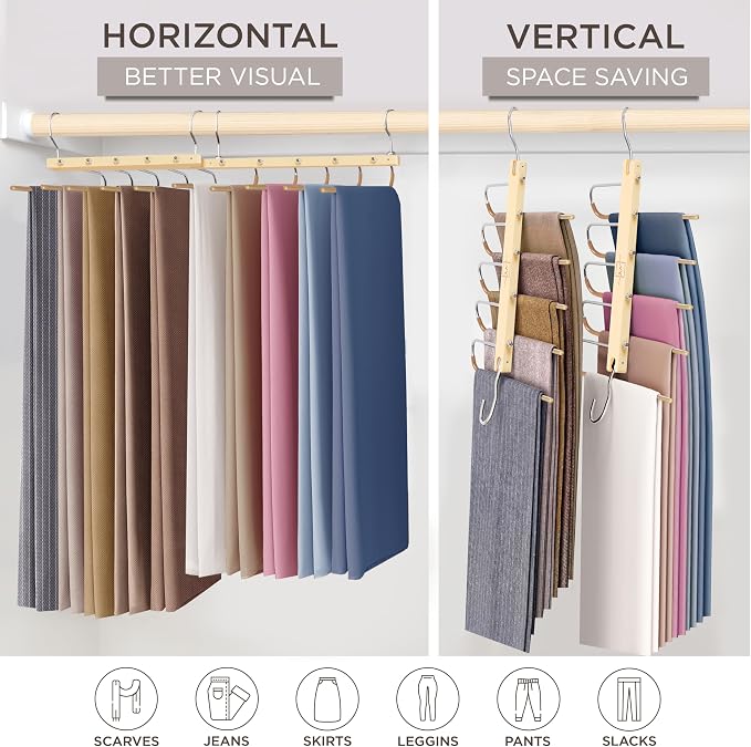 MORALVE Pants Hangers Space Saving - Image 4