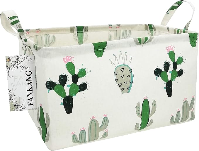 FANKANG Storage Basket, Nursery Hamper Canvas Laundry Basket Foldable by FANKANGStorageBasket