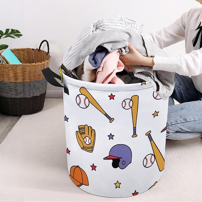 Storage Basket, Baseball Bat Glove Helmet Laundry Hamper/Bathroom/Home - Image 8