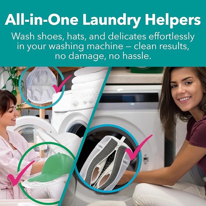 Shoe Washing Machine Bag Set – Double Shoe Laundry Bag - Image 9