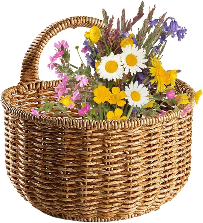 Hand-woven Rattan Storage Basket, - Image 2