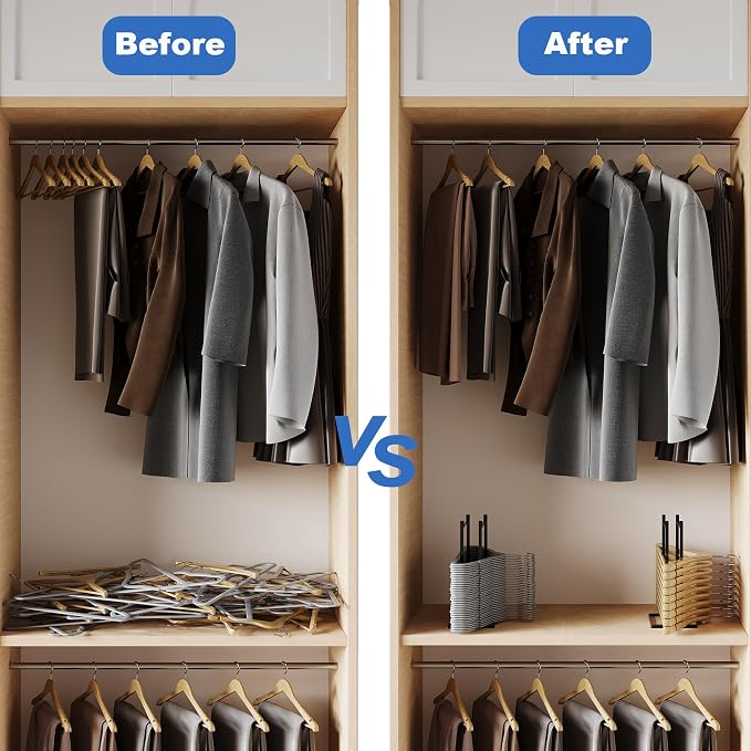 Thipoten Hanger Organizer, Adjustable metal Hanger Stacker - Image 6
