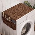 Ambesonne Modern Washing Machine Organizer, Coffee Mugs and Cups Teapots Cake by Ambesonne