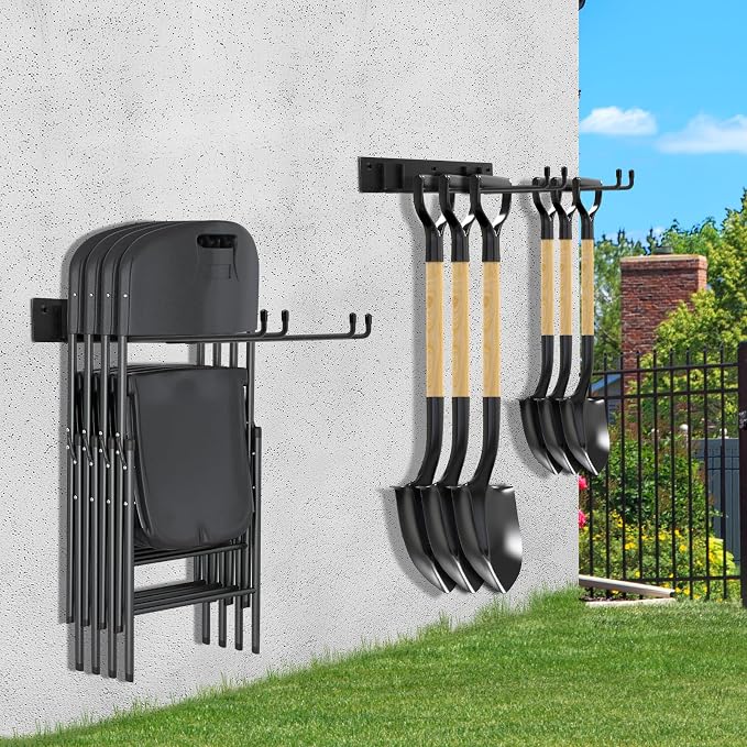 Folding Chair Rack, Metal Folding Chair Storage Rack - Image 2