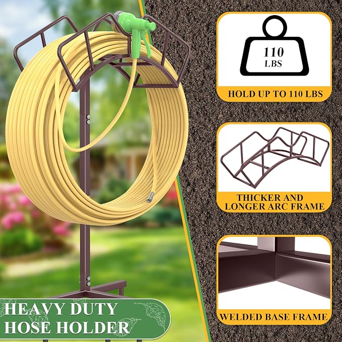 Super Stable Garden Hose Holder, Detachable Water Hose Holders, Hose Storage - Image 3