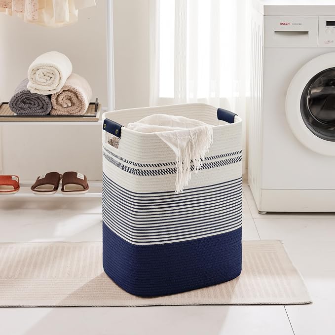 85L Tall Laundry Hamper with Handles - Image 3