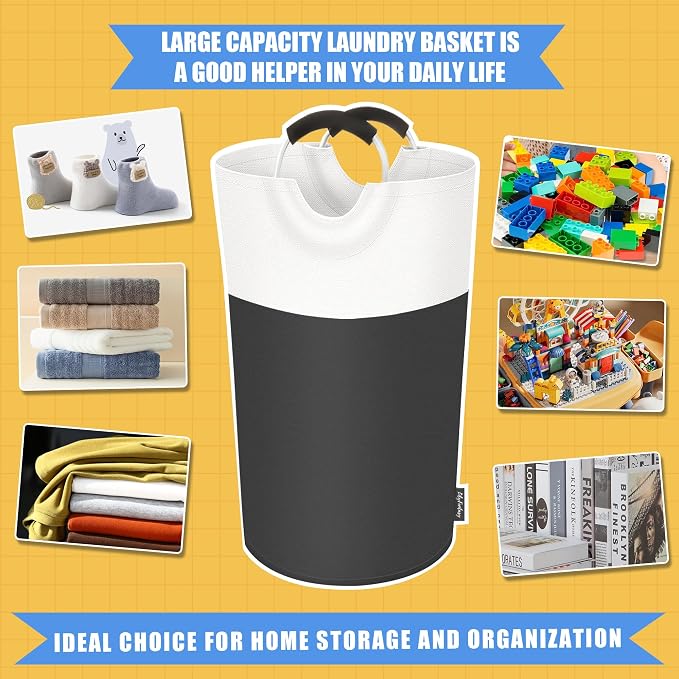 90L Laundry Basket, Collapsible Laundry Hamper - Image 5