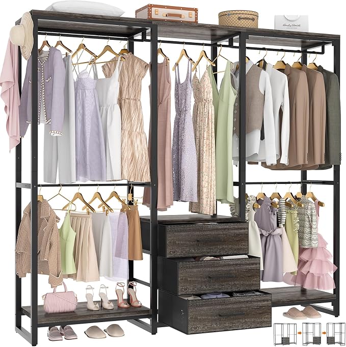 Aheaplus Garment Rack Heavy Duty Clothes Rack by Aheaplus