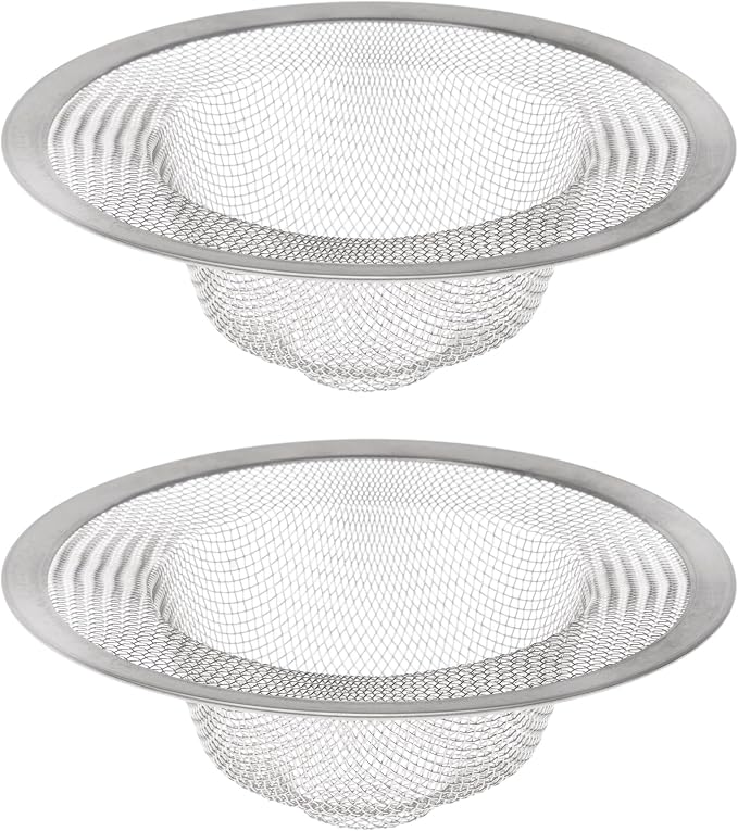 HIC Kitchen Mesh Sink Strainer, 18/8 Stainless Steel, 4.5-Inches by HIC