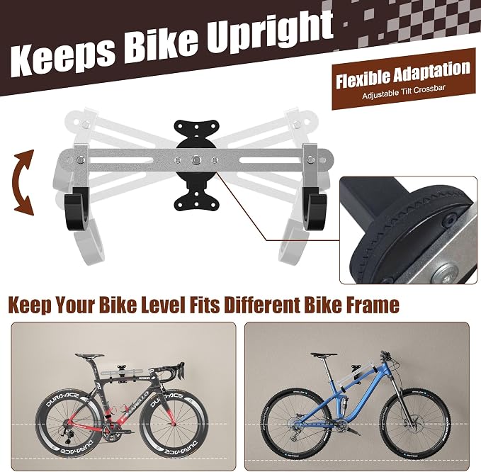 Bike Wall Mount Hanger, 2 Pack Heavy-Duty Durable Storage Garage Hook, - Image 6