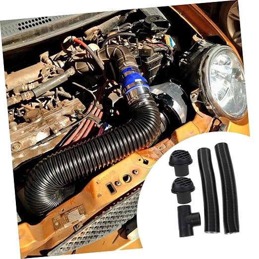 PRETYZOOM Car Heater Ducting Kit Warm Air Outlet Vent Hose Set - Image 5