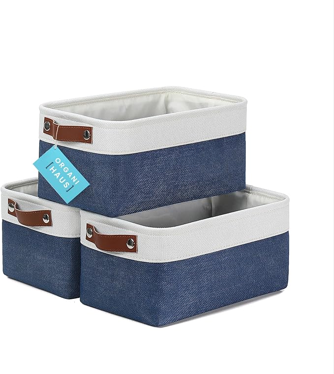 OrganiHaus Small Fabric Storage Baskets by OrganiHaus