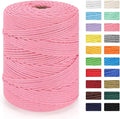 Macrame Cord 4mm x 328yd | 100% Natural Cotton Macrame Rope | 4 Strand Twisted by MacraBoho