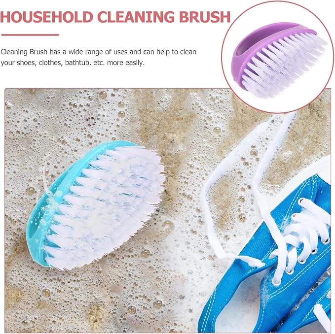 4pcs Laundry Cleaning Brush Set, Handheld Clothes and Shoes Scrubber - Image 5