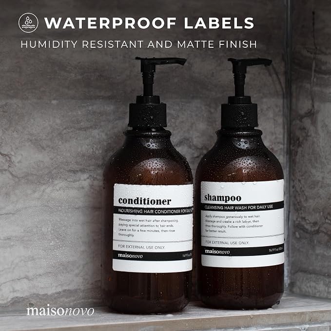 MaisoNovo Waterproof Labels for Bottles Vintage Design - Image 4
