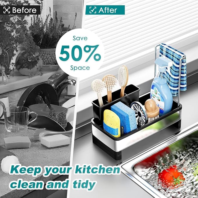 304 Stainless Steel Sink Caddy - Image 4
