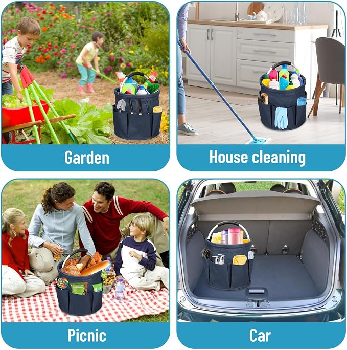 17L Foldable Cleaning Caddy - Image 6