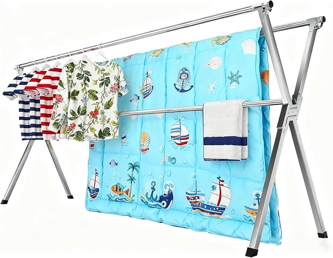 Clothes Drying Racks Outdoor, Updated Version, Stainless Steel Laundry Drying by AZHZOLSK