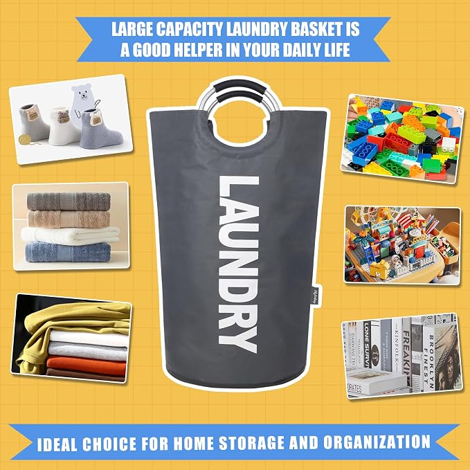 100L Laundry Basket, Collapsible Laundry Hamper - Image 5