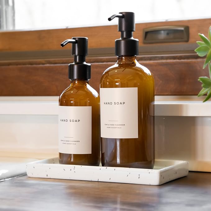 Clean-Modern White Preprinted Bathroom Labels - Image 8