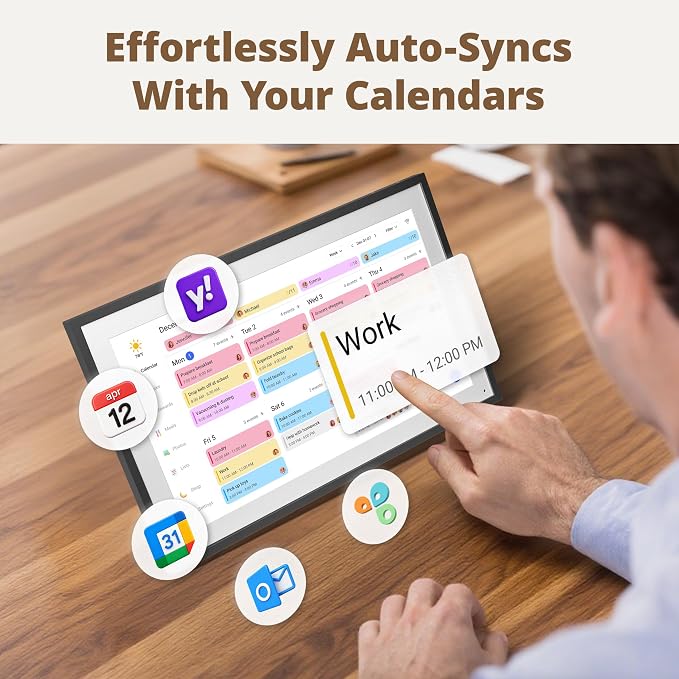 Digital Wall Calendar 15.6 Inch – Interactive Touch Screen Electronic Calendar - Image 4