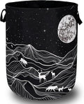 Mountain Laundry Basket Foldable by SELIONLIKN
