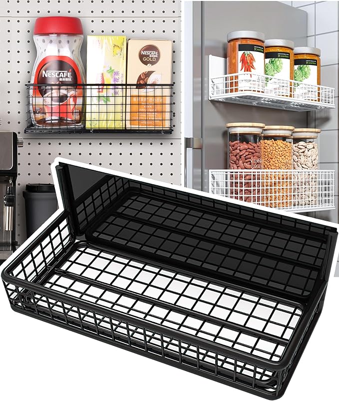 Magnetic Basket Fridge Large Magnetic Pen Holder Whiteboard Metal Wire Basket by LIFEFAN