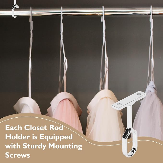 B&B Hardware Oval Closet Rod Center Support - Image 5