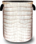 Crocodile Skin Texture Pattern Laundry Basket Foldable Oxford Cloth Laundry by SELIONLIKN