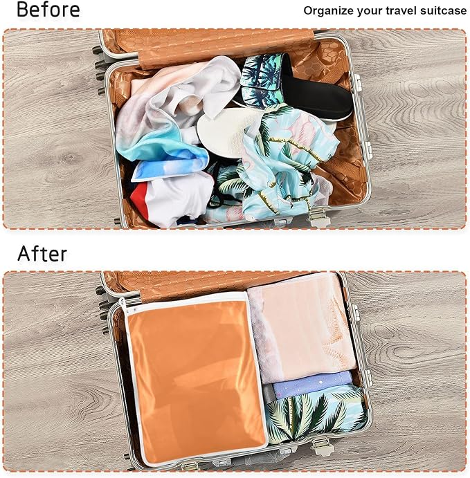 Orange Mesh Laundry Bags Lingerie Bags - Image 6