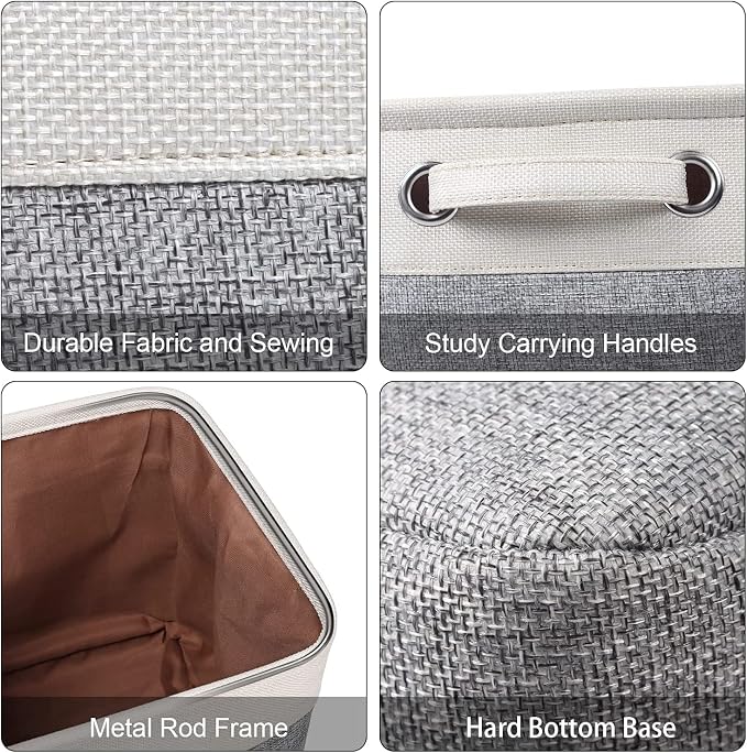 Kntiwiwo Foldable Storage Bin Collapsible Fabric Storage Basket Cube - Image 3