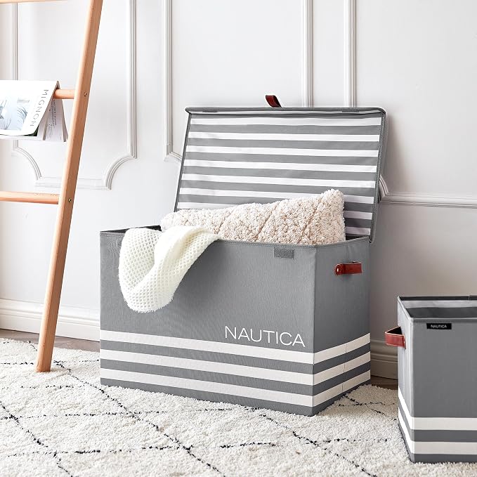 Nautica - Laundry Basket, Large Foldable Hamper & Storage Bin - Image 2
