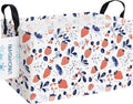 LANGYASHAN Rectangular Storage Bin Collapse Canvas Fabric Cartoon Storage Basket by LANGYASHAN