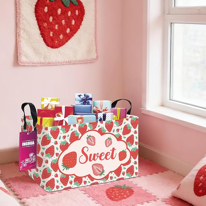 Rectangular Storage Basket Fabric Organizer Bin - Image 5