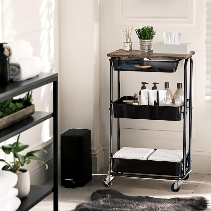 Simple Houseware 3-Tier Rolling Utility Cart - Image 5