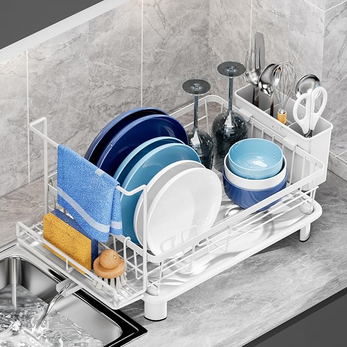 Compact Dish Drying Rack, Dish Drainers by GAOKASE