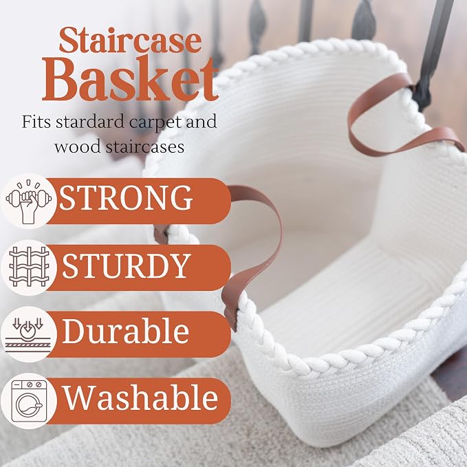 Stair Basket for Carpeted & Wooden Stairs - Image 2