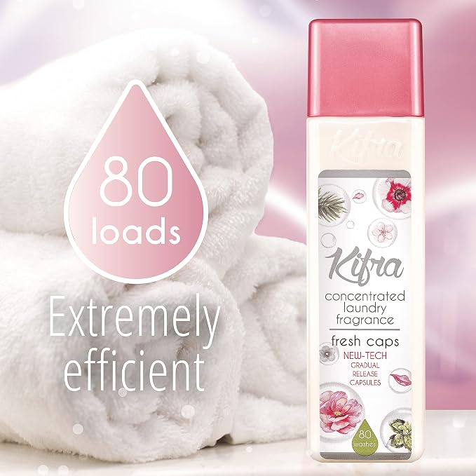 KIFRA FRESH CAPS Concentrated Laundry Fragrance 6.76 Fl Oz 200ml 80 Washing - Image 5