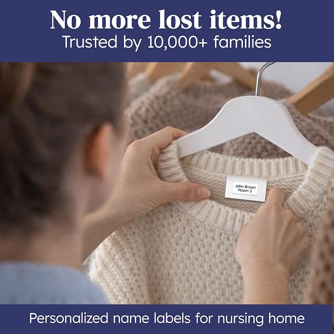 Clothing Labels for Nursing Home White - Image 2
